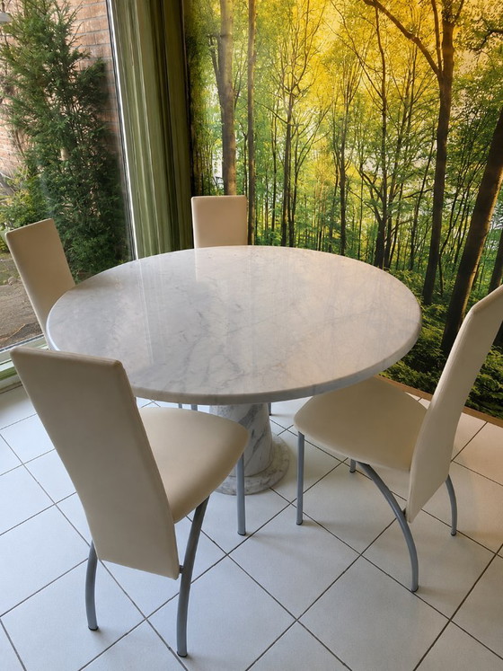 Image 1 of Marble dining table, Italian design