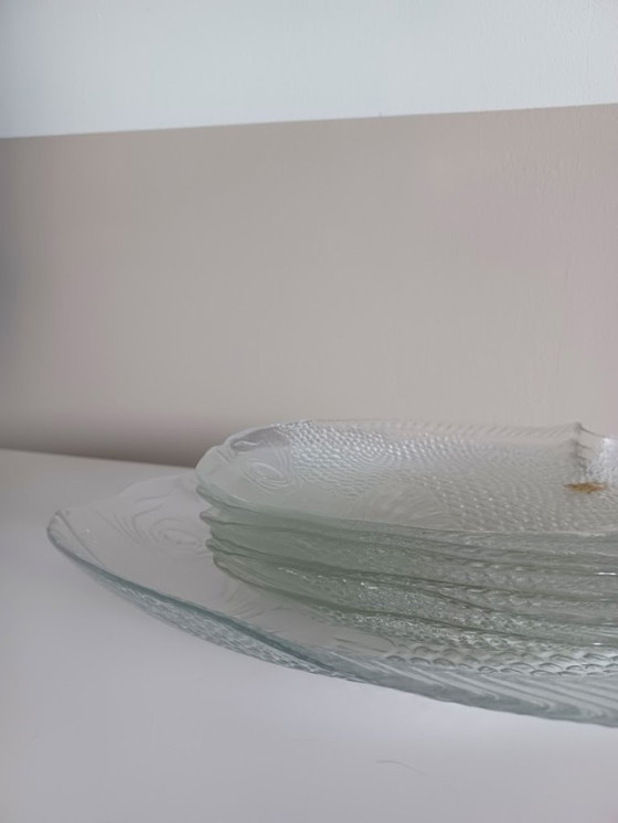 Image 1 of Set da pesce vintage Arcoroc (1 ciotola + 6 piatti) Arc International