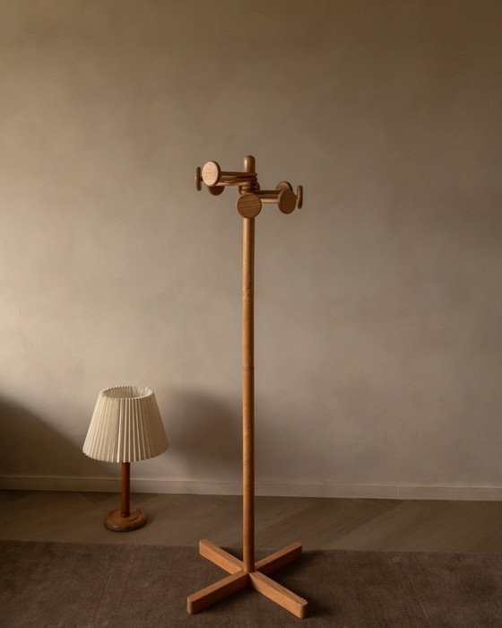 Image 1 of Appendiabiti vintage di Hank Loewenstein – appendiabiti di design in legno, anni '70