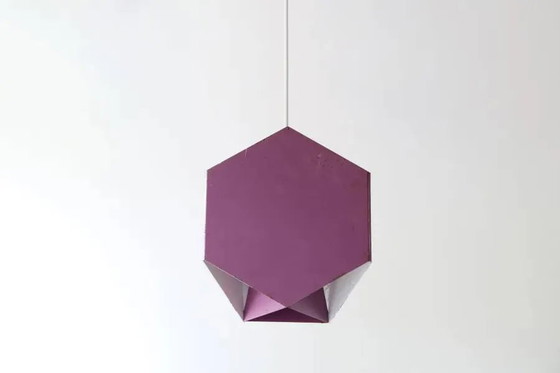 Purple Seks-Tre pendant lamp by Ole Panton for Lyfa, 1960s – Metal, Scandinavian (photo 4 of 6)