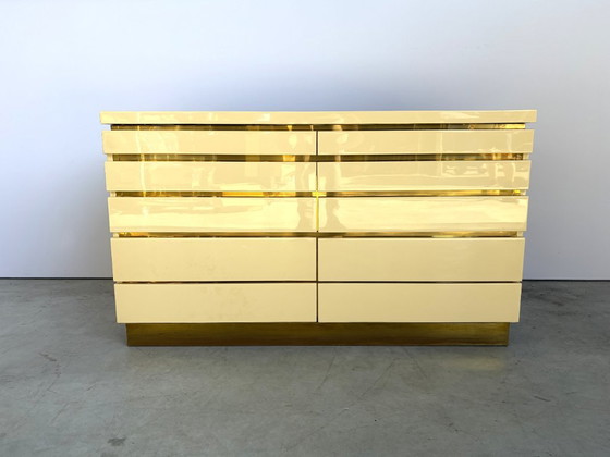 Jean Claude Mahey chest of drawers, 1970s – Brass (photo 11 of 11)