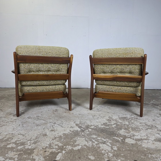 Image 1 of Vintage jaren 60 Deense relax fauteuils lounge stoelen , jaren 60 teak