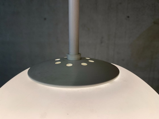 Image 1 of Lampada a sfera bianca grande, Glashutte Limburg. Diametro 35 cm.