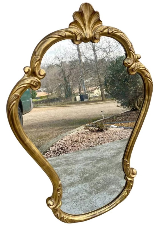 Image 1 of Vintage Louis XV style giltwood mirror, Baroque style
