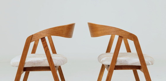 Image 1 of Sedia da ufficio in stile rustico in legno di quercia safari beige