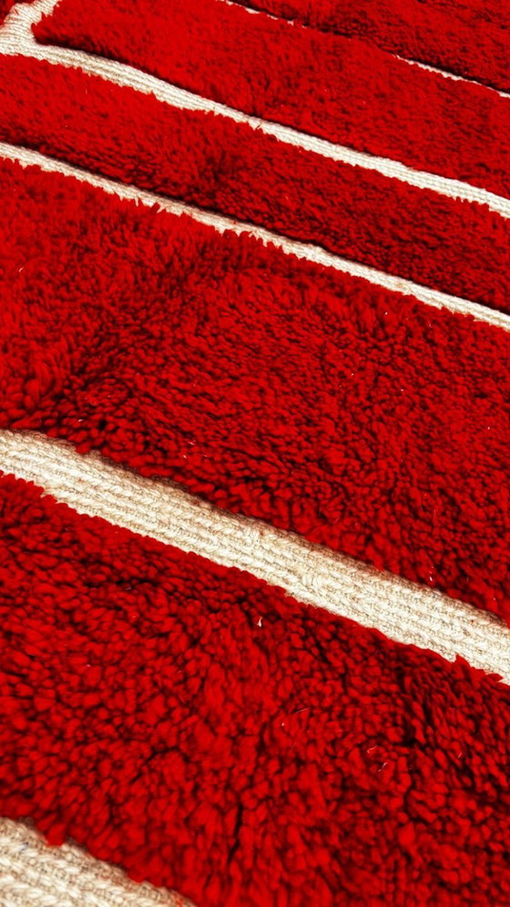 Image 1 of Magnifique Tapis artisanal rouge 200cmx300cm 