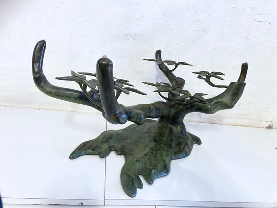 Image 1 of Hollywood Regency Bonsai Coffee Table, Design Willy Daro, 70s/80s Design