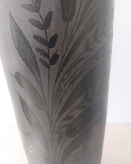 Black Pottery 55 High Singneert 1970 – Vases, Ceramic (photo 4 of 5)