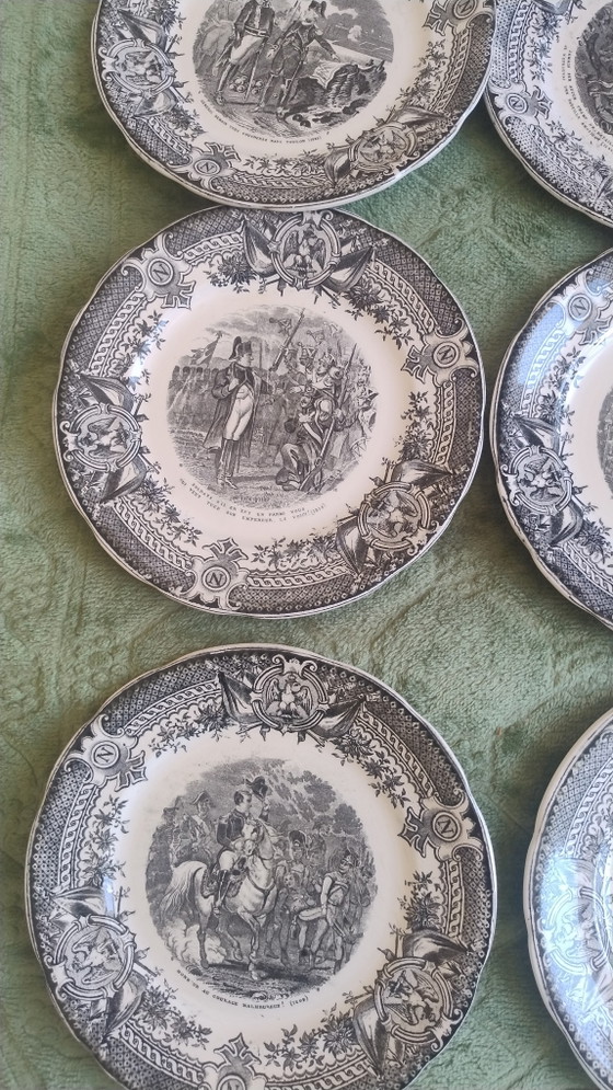 Image 1 of Série complète d'assiette parlante Napoléon 1920-1930