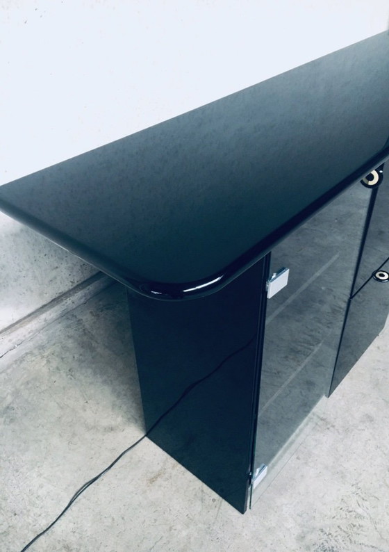 Image 1 of Postmodern Design Highboard Bar Chest by Luigi Saccardo for Gasparello, Italy 1980's