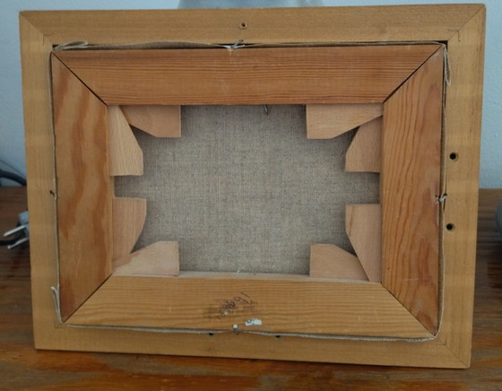 Pequeño Cuadro. Naturaleza Pájaros – Th. Coossens, Arte, Wood, Canvas (photo 9 of 9)
