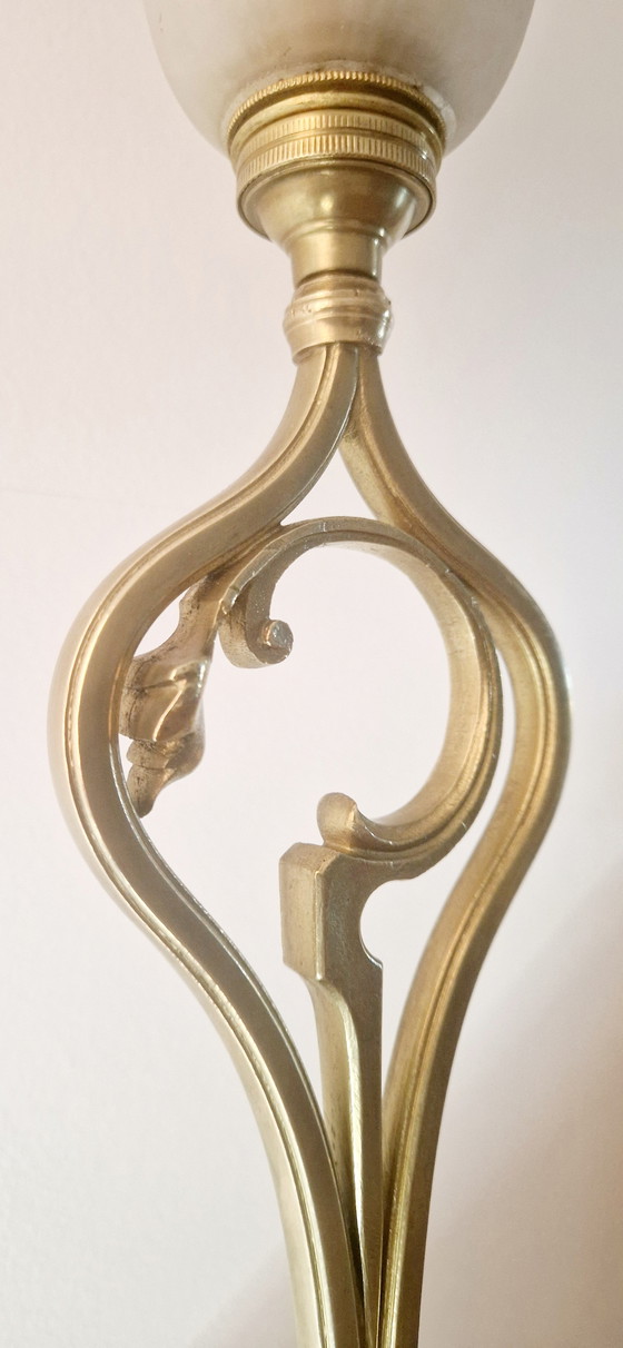 Image 1 of Lampada in bronzo in stile Art Nouveau firmata Müller Frères