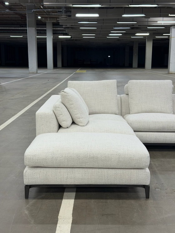 Minotti Andersen Canapé d'angle, Canapés d'angle, Textile, Crème (photo 10 sur 17)