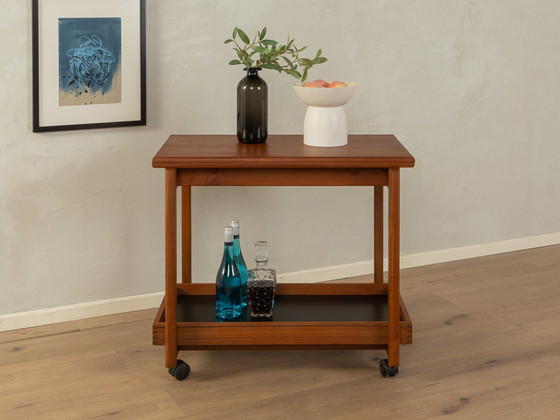 Image 1 of 60s uitschuifbare serveerwagen