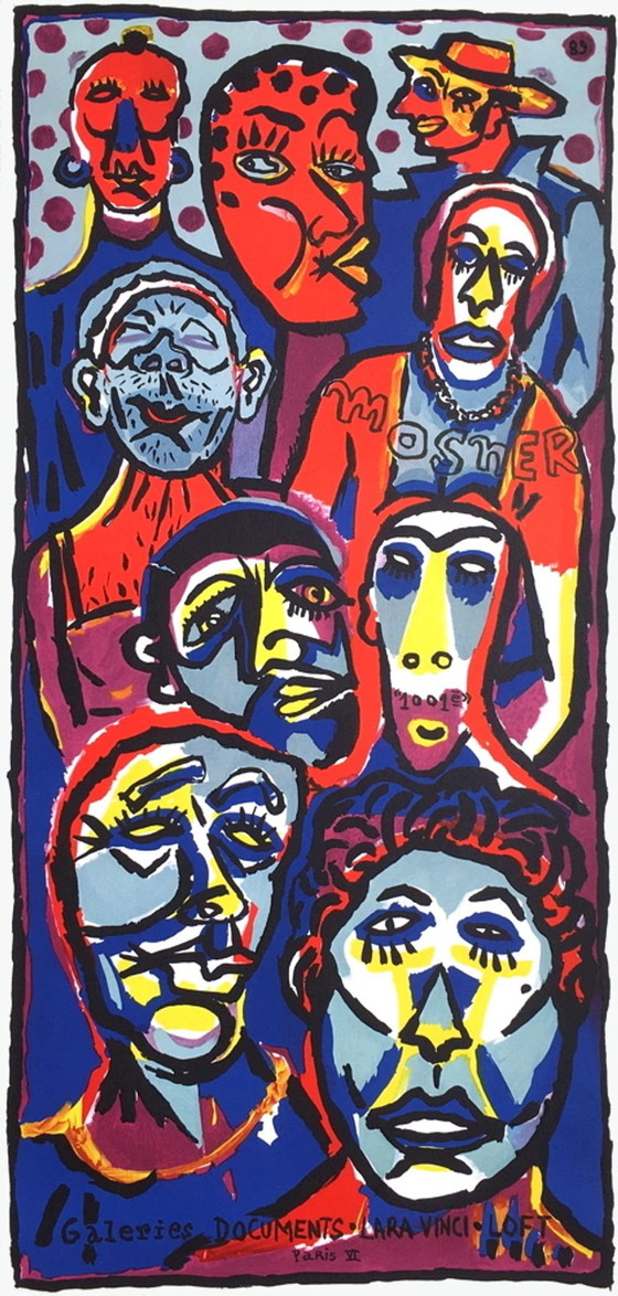 Image 1 of Ricardo MOSNER Expo 89 - Galerie Lara Vinci original poster 1989