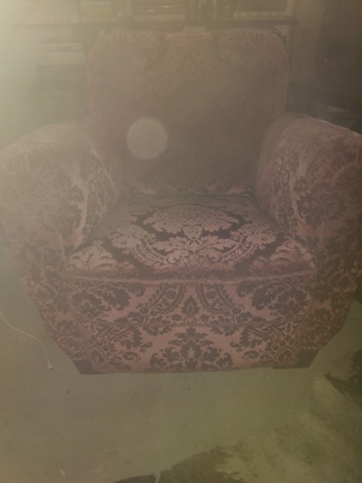 Fauteuil velours 