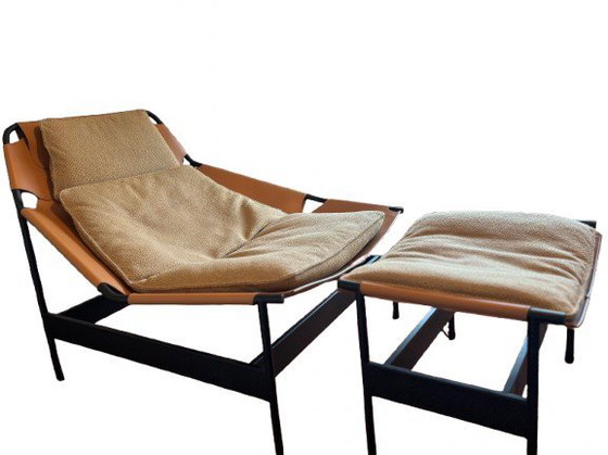 Image 1 of Fauteuil lounge Rolf Benz + ottoman (Neuf, 2023, garantie et certificat inclus)