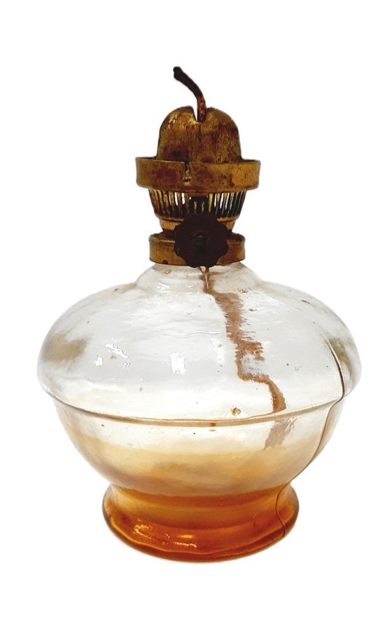 Image 1 of Lampada a olio in vetro antica