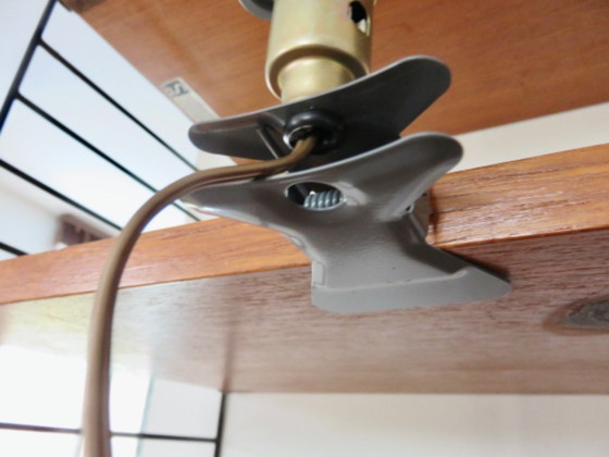Image 1 of Neue, ungetragene, pilzförmige Klemmlampe aus einem Geschäft. 1970