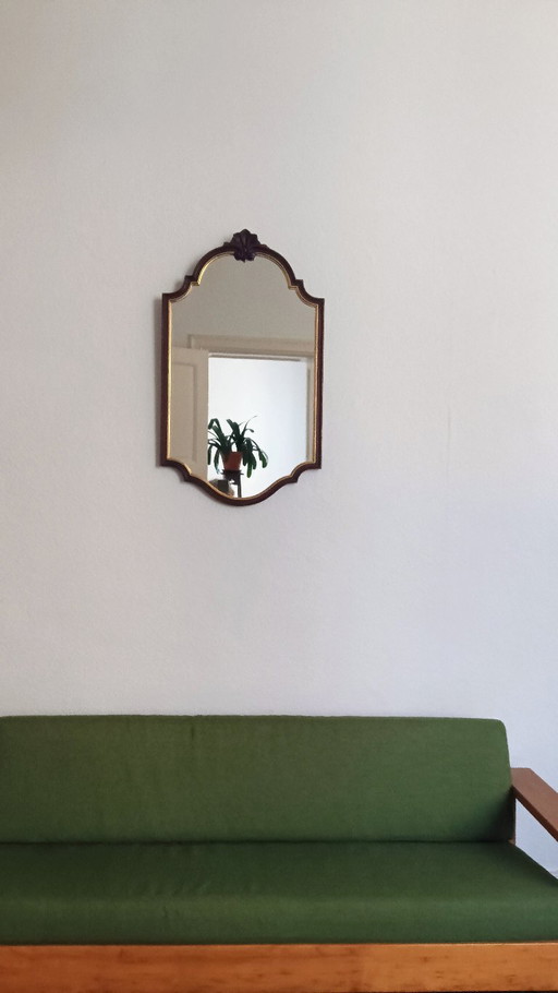Vintage Deknudt Spiegel (Belgien) – Hollywood Regency – 93 x 56 cm