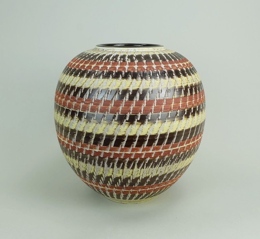 vase en céramique duemler & breiden années 1950 modèle 1088/27