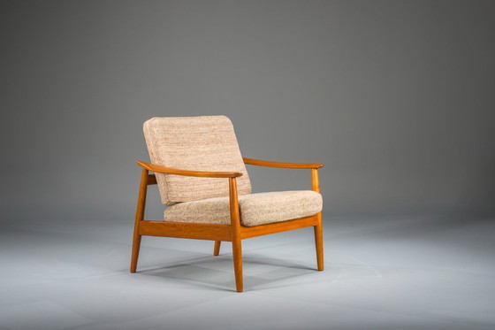 Image 1 of Deense moderne zitset in teakhout van Arne Vodder voor France & Søn, jaren 60, set van 3