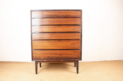 Grande cassettiera danese in palissandro di Svend Langkilde, anni '60.