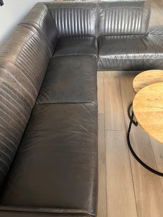 Image 1 of Buffalo leather hoekbank 