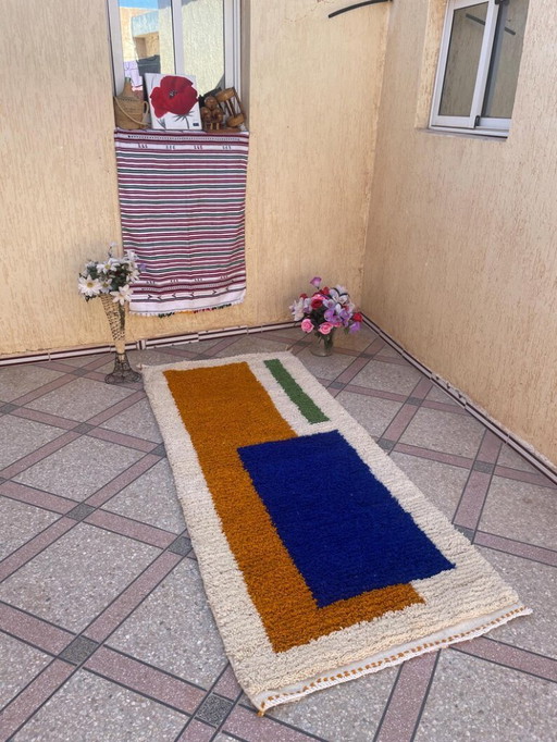 Handmade runner rug 300cm x 100cm