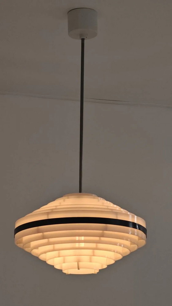 Lampada a Sospensione UFO Space Era Cecoslovacchia 1970 – Lampade a sospensione, Metal, Plastic, Space Age (photo 6 of 29)