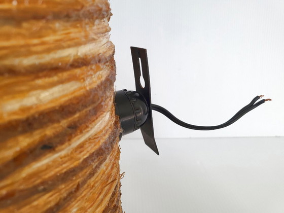 Image 1 of SET OF 3 VINTAGE WALL LIGHTS 1960s ACCOLAY ROPE & RESIN 60S 1960s