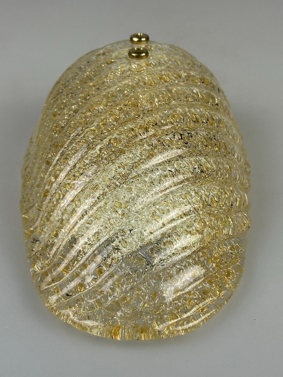 Image 1 of Lampada da parete anni '60 e '70, in vetro e ottone, design spaziale