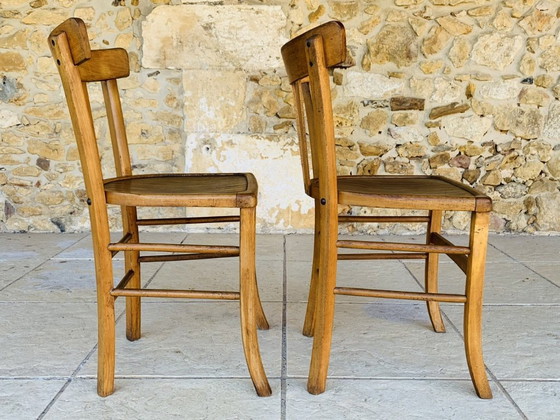 Image 1 of Vintage Bistro Chairs from Luterma, 1950s, Set of 2