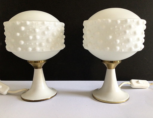 2 lampes de table vintage