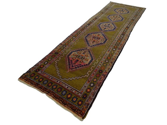 Image 1 of Semi-antique Kazak runner - 375 x 113 - Hand-knotted