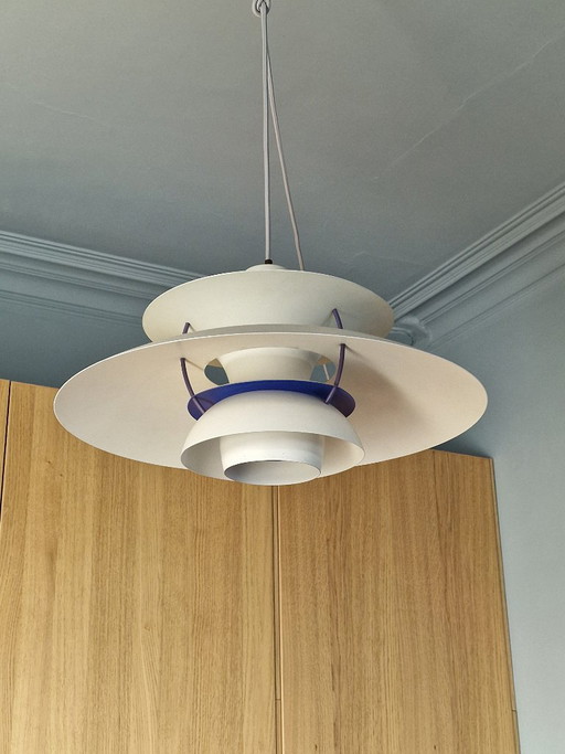 Mooie Vintage Witte Louis Poulsen PH 5 Hanglamp – hanglampen, Metal