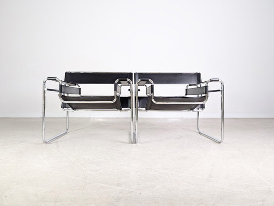Image 1 of 2x Silla Wassily Original Knoll International, Breuer, negra