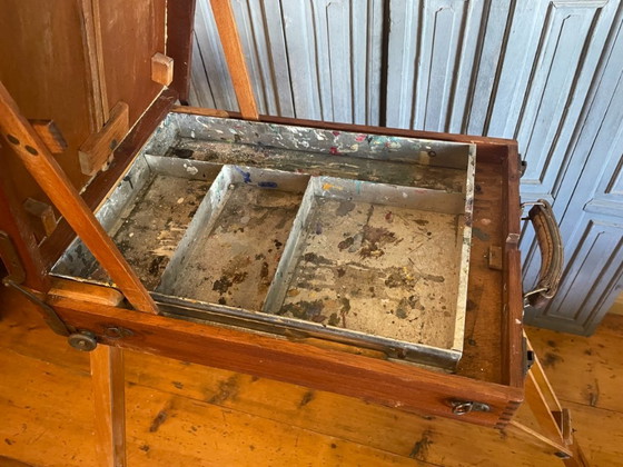 French 1920s Portable Easel Field Easel Painter's Easel – Decorative Objects, Wood (photo 11 of 17)
