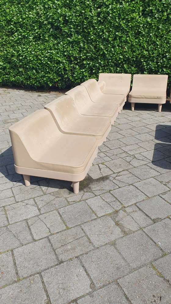Sixinch Offshore Set lounge modulare di design 20 pezzi taupe vintage – Divani modulari, Plastic (photo 30 of 35)