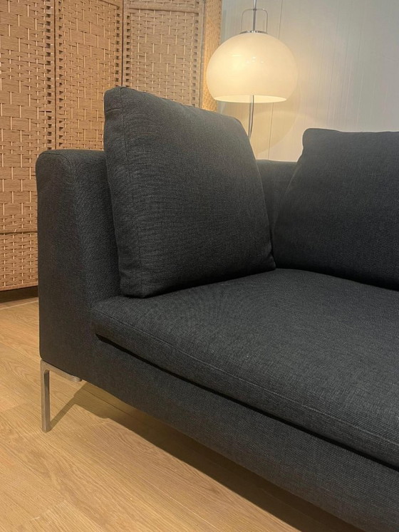 Image 1 of Canapé d'angle Charles de B&B Italia, comme neuf, en laine verte/anthracite