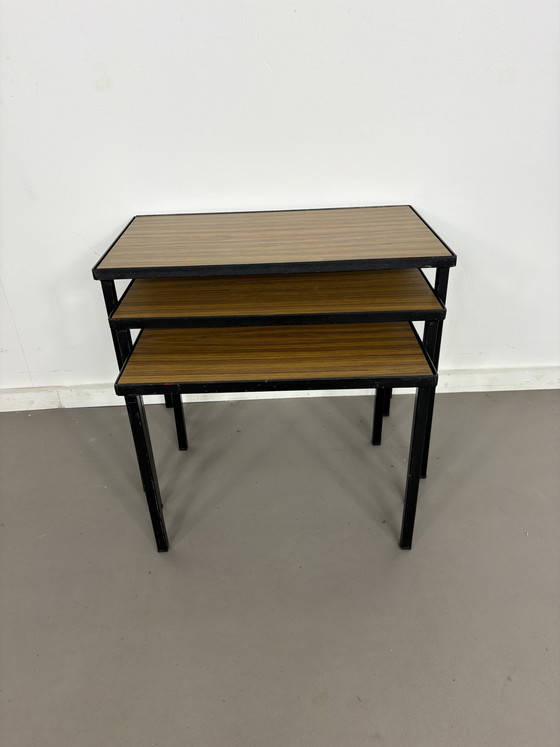 Image 1 of Vintage Artimeta Mimiset with reversible top, largest 50 cm width, 29 cm depth, 40 cm height.