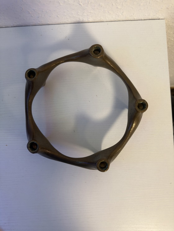 Image 1 of Brutalistischer Kerzenständer aus Bronze