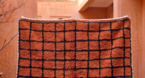 Elegant Marokkaans tapijt – Handgemaakt Atlasgebergte wol 250cmx150cm – Vloerkleden en tapijten, Cotton (photo 6 of 11)