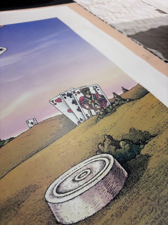 Image 1 of Seltene Microsoft-Firmenlithografie (209/500), handsigniert von Bill Gates (William H. Gates)