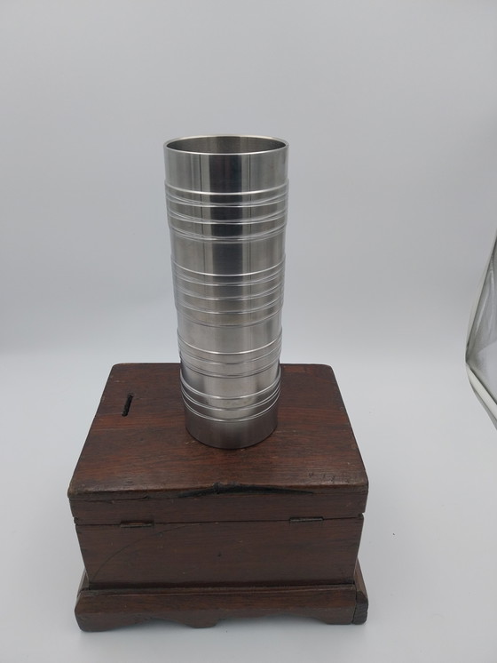 Image 1 of 1 x BMF-Vase aus Edelstahl, 24 cm hoch