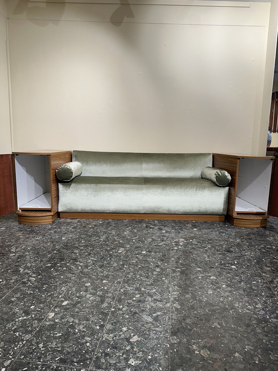 Image 1 of Art Deco Daybed Sofa Bank