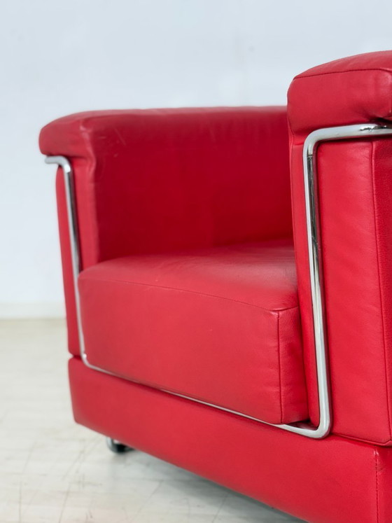 Image 1 of Prachtige Züco Carat leren fauteuil, rood