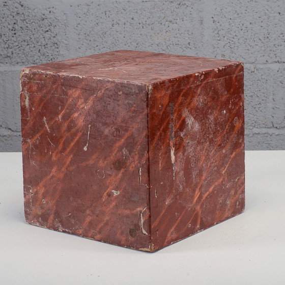 Base d'exposition cube laquée – Sacs seau, Bois, Industrieel (photo 2 of 7)