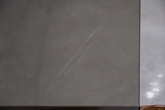 Image 1 of Vintage Mid-Century Scandinavian Modern Glass & Walnut Condor Coffee Table by Fredrik Schriever-Abeln for Örebro Glass, 1960s