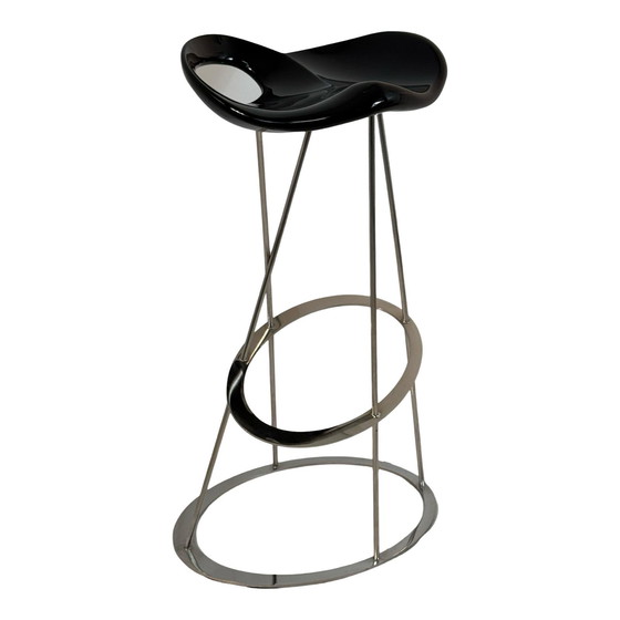 Image 1 of Marco Maran - Tabouret de bar Modèle : The Stones - Maxdesign - Siège Noir Minuit